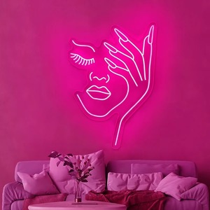 Envío Directo, logotipo personalizado, letrero de neón <span class=keywords><strong>LED</strong></span> acrílico, decoración de pared para tienda y construcción de Hospital con fuente de alimentación de enchufe AC/DC - Product Image 5