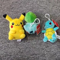 Pendentif Pokémon, petit dragon de feu Pikachu, porte-clés en peluche avec coton PP, nouveau style