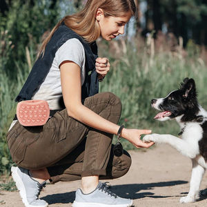 Comedero Portátil para Mascotas, Diseño Sólido con Patrón de Cachorro, Manos Libres, Lavable, para Viajes, Gatos, Perros Pequeños, con Logotipo, Accesorio para Pasear Perros - Product Image 5