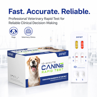 Kit de test rapide 2 en 1 pour le parvovirus canin et la maladie de Carré, kits de test rapide CPV CDV Ag Antigène Parvo pour chiens, détection, usage vétérinaire