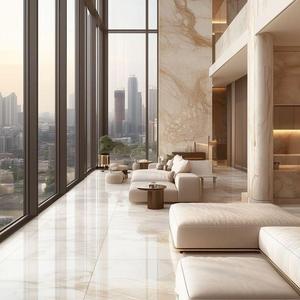 Panel de pared de PVC Monarca Floral moderno, lámina de mármol UV, pegatina impermeable para uso en interiores y exteriores, para escalera, baño, almacén - Product Image 1