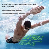Holoswift 2GoAR Lunettes de natation intelligentes à affichage numérique en temps réel, équipement de natation anti-buée haute définition