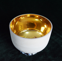 Bols chantants en cristal de quartz d'or pur 24 carats Instrument de musique thérapie par le son bols en quartz de cristal bain sonore médiation yoga