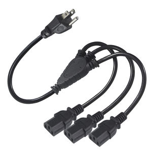 America noi Spt-<span class=keywords><strong>2</strong></span> 18Awg 3.3 FT cavo 3 polo Ac C13 connettore bollitore Pin americano Y Splitter prolunga cavo di alimentazione per Computer - Product Image 3