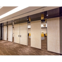 Mur acoustique semi-automatique avec porte à joint électrique pour salles de conférence, hôtels et espaces de formation