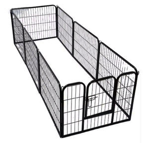 Pena bermain hewan peliharaan gaya baru pagar lari lipat logam kualitas tinggi untuk anjing kelinci anak anjing hewan kecil lainnya - Product Image 1