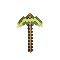 My World LED Diamond Light Sound Sword Pickaxe Deux-en-Un Plastique Transformable Arc Enchanté Flèche Arme Couteau Modèle