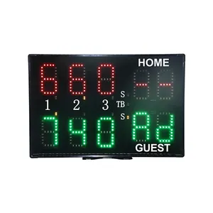 Ganxin Indoor 18650 Batterijen Type-C Oplaadbare Draagbare Mini Scorebord Draadloze Bediening Elektronische Led Tennis Scorebord