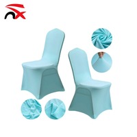 Housse de chaise extensible blanche en gros 140g Spandex Housse de siège universelle élastique pour mariage, banquet, hôtel, couverture complète pour chaise