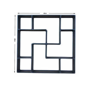 Moule moderne DIY noir en plastique pour jardin en béton Pathmaker Grass Hole avec travail facile pour application de villa Design personnalisé - Product Image 5