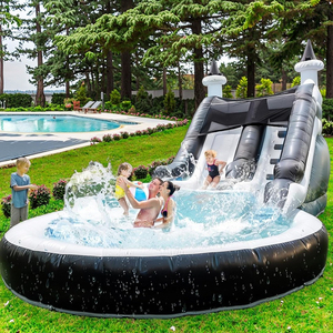 Sân hiện đại sang trọng trong nhà Trampoline công viên giải trí thiết bị lâu đài bouncy PVC hồ bơi nước <span class=keywords><strong>Inflatable</strong></span> chàng trai với <span class=keywords><strong>Slide</strong></span> - Product Image 1