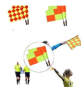Professional Hot Sales Sublimation Product Hand Waving Extendable Sports Entertainment <b>Referee</b> <b>Flag</b> - Product Image 5
