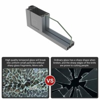 Cloison en verre simple à cadre en aluminium quatre-en-un, épaisseur de paroi 100 mm - Écologique et durable pour la maison et le bureau