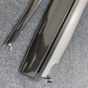 Para Tesla OEM, tablero <span class=keywords><strong>de</strong></span> fibra <span class=keywords><strong>de</strong></span> carbono Real y reemplazo <span class=keywords><strong>de</strong></span> moldura <span class=keywords><strong>de</strong></span> <span class=keywords><strong>puerta</strong></span> para Tesla Model Y 3 - Product Image 2
