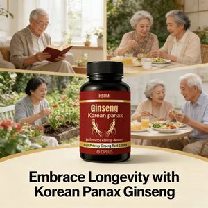 Capsules de <span class=keywords><strong>ginseng</strong></span> rouge coréen haute puissance OEM 2000 mg |   Complément alimentaire pour la santé masculine, pour l'énergie, la résistance et le soutien immunitaire - Product Image 4