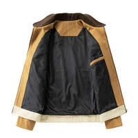 Vente en gros d'usine de haute qualité Nouveau design Vêtements de travail extérieurs avec fermeture éclair pour l'hiver Bomber de camionneur en toile de canard personnalisé Veste de travail pour hommes