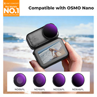 Kit de filtres ND et PL 2-en-1 K&F CONCEPT compatible avec DJI Osmo Nano, lot de 4 filtres en verre optique HD ND8/PL, ND16/PL, ND32/PL, ND64/PL