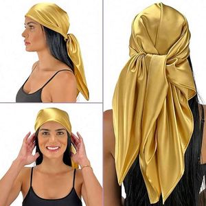 Turban uni pour femme en gros – 25 couleurs disponibles – Sensation de luxe en satin – Tendance et multifonctionnel pour l'extérieur - Product Image 6