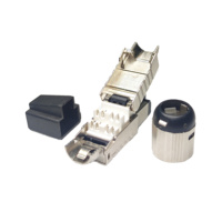 Konektor Modular RJ45 Cat 8 Terproteksi Tanpa Alat 8p8c, Steker Tanpa Alat STP RJ45 Cat8
