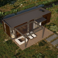 Rumah Mungil Prefab Modular dari Aluminium Alloy Mewah dari Cina dengan Dapur dan Kamar Mandi