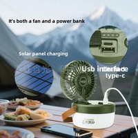 Lampes frontales et lanternes solaires LED HG758, blanc chaud, multifonctionnelles, pliables, rechargeables, pour le camping en montagne
