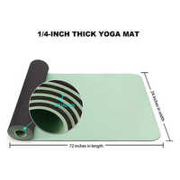 Échantillon Gratuit de Tapis de Yoga TPE Écologiques Personnalisés et Imprimés, Ensemble de Tapis de Yoga Épais pour la Gym avec Logo, Tapis de Yoga Antidérapants pour le Voyage