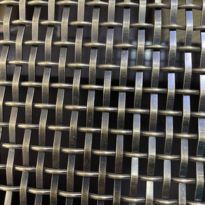 Chất Lượng Cao Trang Trí Thép Không Gỉ Dệt Dây Lưới Kim Loại Màn Hình Rèm Cho Cửa Tủ - Product Image 6