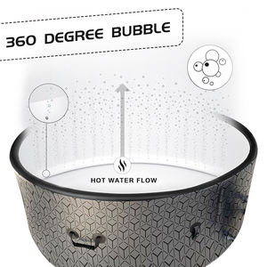 Vanace punto a goccia PVC all'aperto <span class=keywords><strong>portatile</strong></span> SPA piscina 4 persone vasca idromassaggio gonfiabile con macchina SPA - Product Image 3