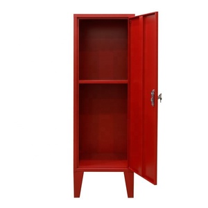 Thép Tủ Cửa Duy Nhất Lưu Trữ <span class=keywords><strong>Locker</strong></span> Màu Đỏ Khóa Chìa Khóa Gõ Xuống Kim Loại Tủ Quần Áo Cho Nhà Thư Đặt Hàng - Product Image 5