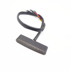 תואם חדש לאופנועים, פנס אחורי <span class=keywords><strong>LED</strong></span> משופר בסגנון מיני-סטריפ, תאורת בלימה ותאורת ריצה להחלפה - Product Image 2