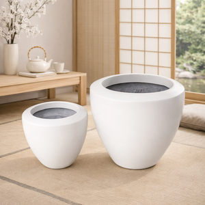 Pots de jardin de bonne qualité, pots à fleurs en fibre de verre, design moderne, écologiques, durables, fournisseur du Vietnam - Product Image 5