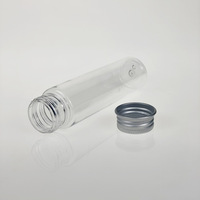 Tube de stockage de 110ml Tube à essai Conteneur de sel de bain Bouchon à vis OEM Transparent en plastique PET Fond plat en plastique alimentaire Sérigraphie