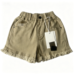 <span class=keywords><strong>Eleganti</strong></span> pantaloncini chino casual da ragazza, morbidi e traspiranti con decorazioni a fiocco in strass, perfetti per outfit primaverili ed estivi. - Product Image 4