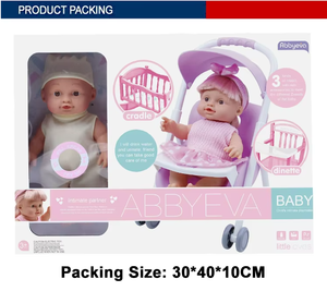 <span class=keywords><strong>Lit</strong></span> de poupée <span class=keywords><strong>pour</strong></span> bébé avec musique, jouets et 4 sons IC et fonction pipi - Product Image 4