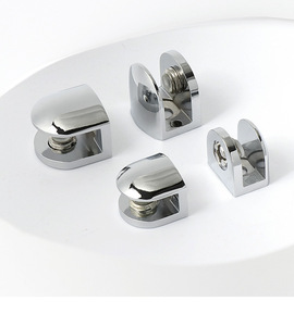 Modern Style Zinc Alloy Glass Shelf Clip Clamp Bracket for 6MM Glass Shelf HOT SALE Glass Clamp Wall Mounted Adjustable - Product Image 3