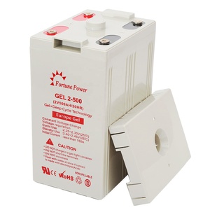 แบตเตอรี่เจลโซลาร์แบบ Deep Cycle รุ่น Fortune Power Rechargeable 2V 500ah  แบบชาร์จซ้ำได้  ใช้งานได้หลากหลาย  ชุดแบตเตอรี่ลิเธียมไอออน ยี่ห้อ Leoch - Product Image 1