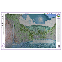 Ever Moment Pintura de Diamantes Animales Campo Nevado Gato Zorro Conejo Estilo Sencillo y Refrescante Colección de Arte Caja Misteriosa Adorable Regalo 5L1525