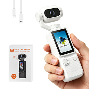 Caméra de vlogging 1080P en gros 180 ° Caméra portable à objectif rotatif POV avec écran HD de 1,97 pouce, caméra de poche pour activités de plein air - Product Image 1
