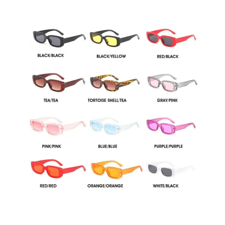 Lucky 2023 Classic Vintage Sun Glasses Wholesale Custom Brand Men Women Designer Shades Fashion Rectangle Retro Sunglasses