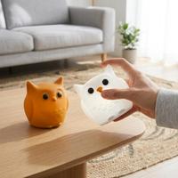 Lampe de chevet LED RGB portable en silicone rechargeable avec contrôle tactile USB pour chambre de bébé, chambre d'enfant, décoration intérieure