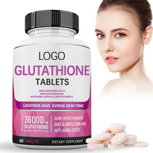 미용 지원 L-글루타티온 정제 모발 손톱 피부 건강 보충제 L-글루타티온 피부 미백 정제 - Product Image 1