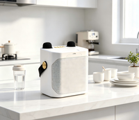 Haut-parleur Bluetooth 5.3 portable avec double microphone tactile, 2000 mAh, pour karaoké, avec entrée TF, USB et AUX, idéal pour les soirées