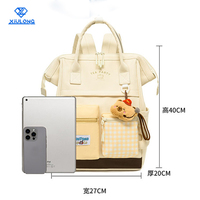 Sac à dos de voyage multifonctionnel imperméable en polyester grande capacité léger pour maman et bébé