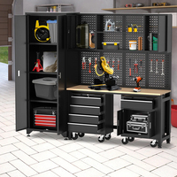 Coffre à outils Boîte à outils mobile Armoires de garage modulaires Système de garage Atelier Acier laminé à froid OEM robuste
