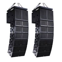 Système de sonorisation actif Morin LA-208 à double haut-parleur de 8 pouces, enceintes Line Array, intérieur/extérieur, professionnel, avec DSP 400W, en alliage d'aluminium