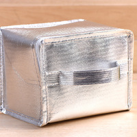 Sac de livraison isotherme personnalisé en aluminium argenté et mousse EPE pour le stockage et l'emballage des aliments chauds, froids ou congelés