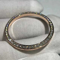 Lunette de montre de luxe multicolore en diamant de laboratoire taillé en T, compatible avec les montres de plongée 40/41 mm – Lunette de remplacement améliorée