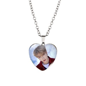 Collier Cœur Personnalisé de Fabrication Adorable d'Idoles Coréennes : Stray Kids, Bangtan Boys – Pendentif Star Célèbre - Product Image 3