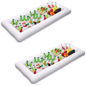 Bandeja enfriadora de hielo inflable para piscina, para enfriar bebidas con hielo y bebidas flotantes, cubo de agua flotante. - Product Image 2
