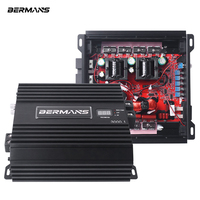 Amplificateur de voiture de classe D haute puissance 3000W Bermans, excellente dissipation thermique, crossover en aluminium, subwoofer mono